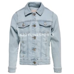 sustainable custom denim jackets bulk belted custom denim jackets wholesale